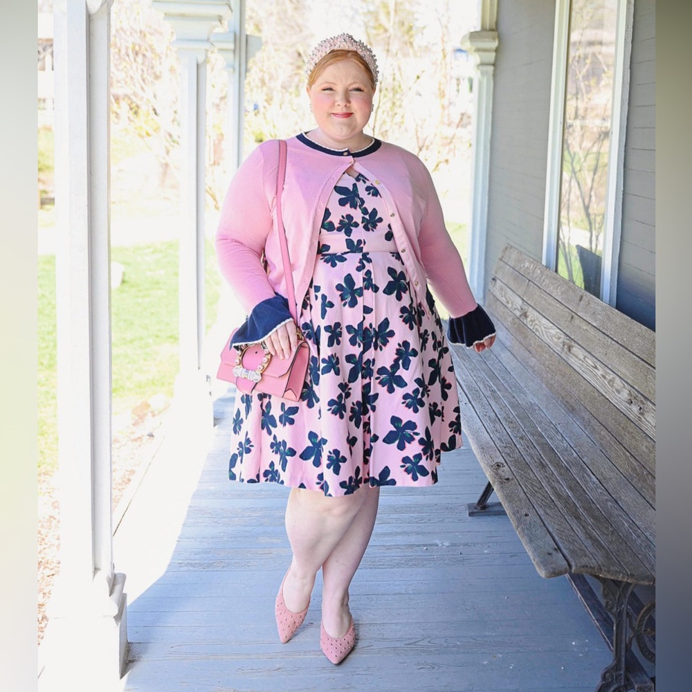 ELOQUII x Draper James Dress and Cardigan Set